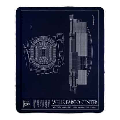 Wells Fargo Center Fleece Sherpa Blankets
