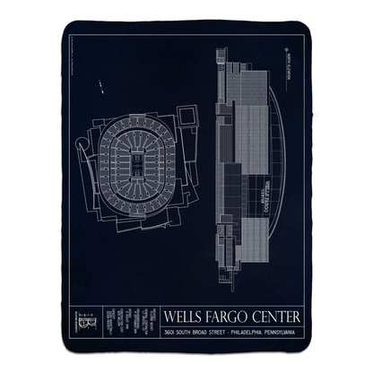 Wells Fargo Center Fleece Sherpa Blankets