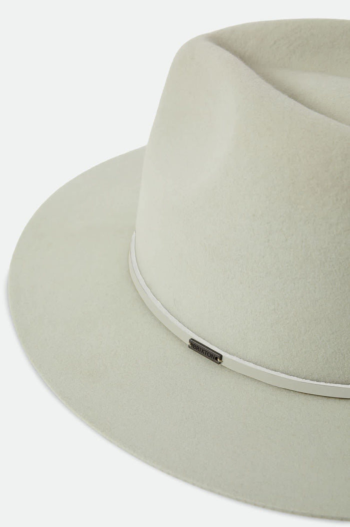 Unisex Wesley Fedora in the color Seafoam - Additional Laydown image