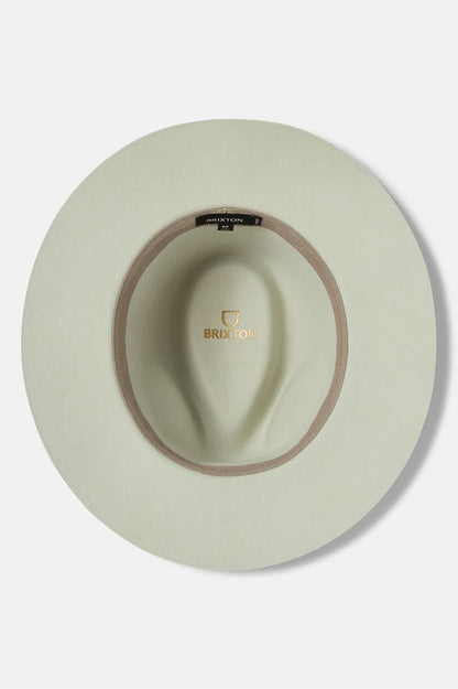 Unisex Wesley Fedora in the color Seafoam - Additional Laydown image