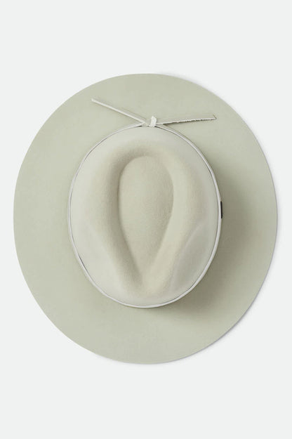 Unisex Wesley Fedora in the color Seafoam - Additional Laydown image