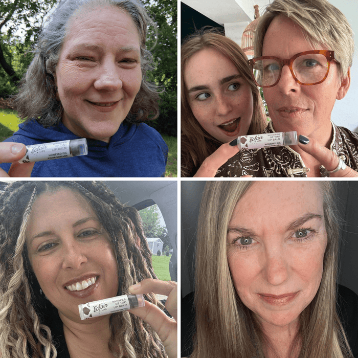 Honeyed Fig lip balm selfies