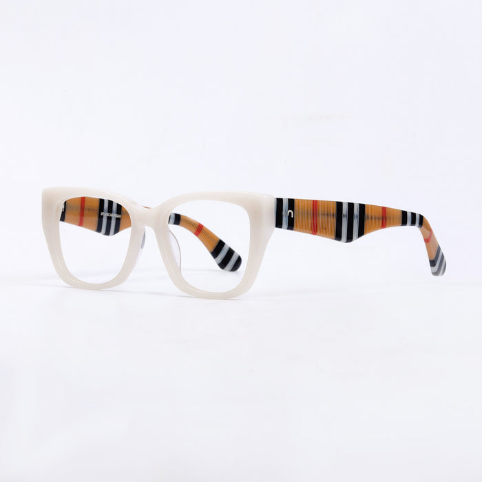 White & Black Wayfarer Full Rim