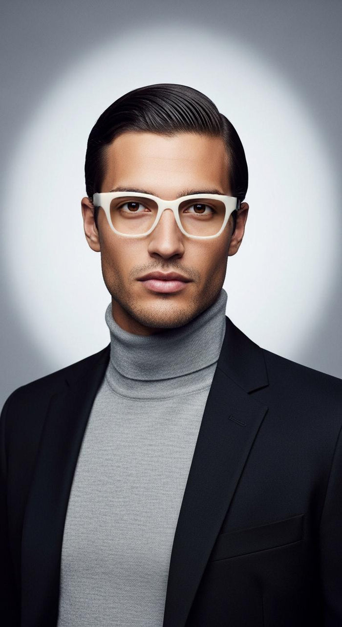 White & Black Wayfarer Full Rim
