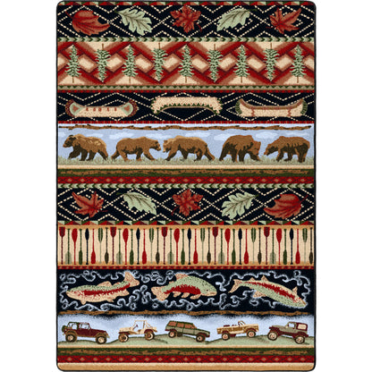 Image of an area rug, Wilderness Trek - Multi