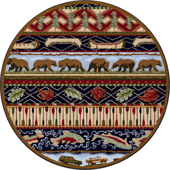 Image of an area rug, Wilderness Trek - Multi