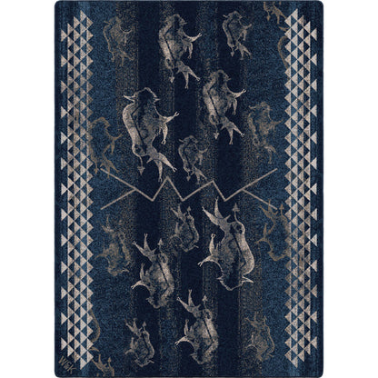 Image of an area rug, Will K Buffalo Rising - Midnight