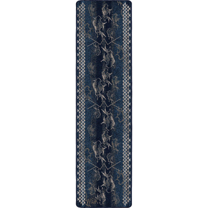Image of an area rug, Will K Buffalo Rising - Midnight