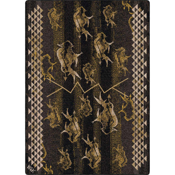 Image of an area rug, Will K Buffalo Rising - True Earth