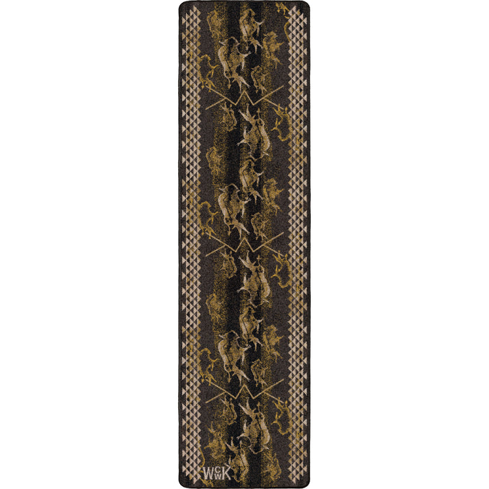Image of an area rug, Will K Buffalo Rising - True Earth