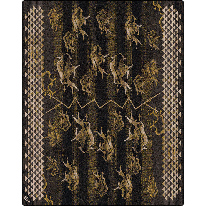 Image of an area rug, Will K Buffalo Rising - True Earth