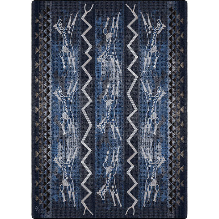 Image of an area rug, Will K Plains Speak - Midnight