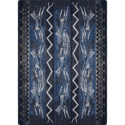 Image of an area rug, Will K Plains Speak - Midnight