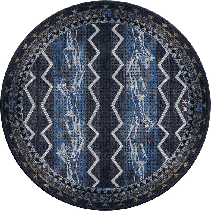 Image of an area rug, Will K Plains Speak - Midnight