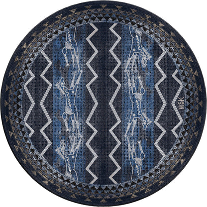 Image of an area rug, Will K Plains Speak - Midnight