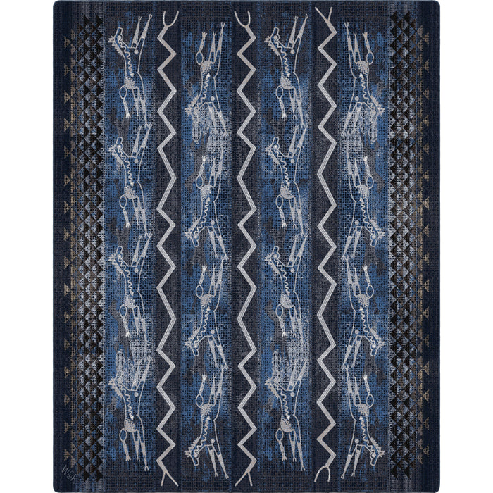 Image of an area rug, Will K Plains Speak - Midnight