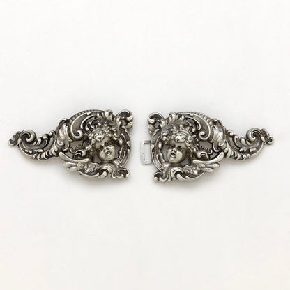 Seperated William B. Kerr Antique Sterling Silver Buckle, Newark, NJ, 1900-1910