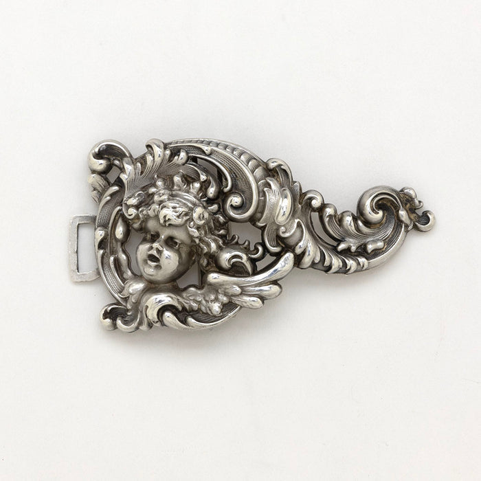 Right buckle of William B. Kerr Antique Sterling Silver Buckle, Newark, NJ, 1900-1910