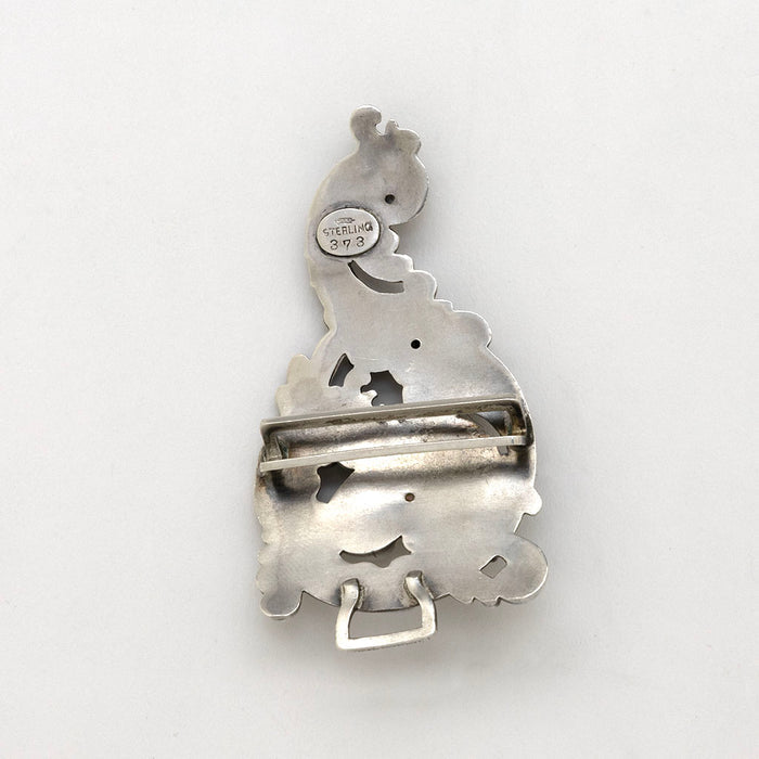 Marks on William B. Kerr Antique Sterling Silver Buckle, Newark, NJ, 1900-1910