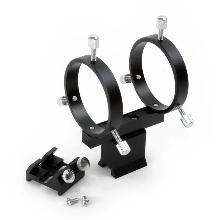 William Optics 50 mm Finder Mounting Bracket & Rings (M-FB50-B) - Astronomy Plus