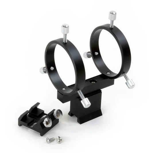 William Optics 50 mm Finder Mounting Bracket & Rings (M-FB50-B) - Astronomy Plus