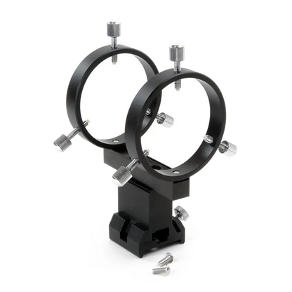 William Optics 50 mm Finder Mounting Bracket & Rings (M-FB50-B) - Astronomy Plus