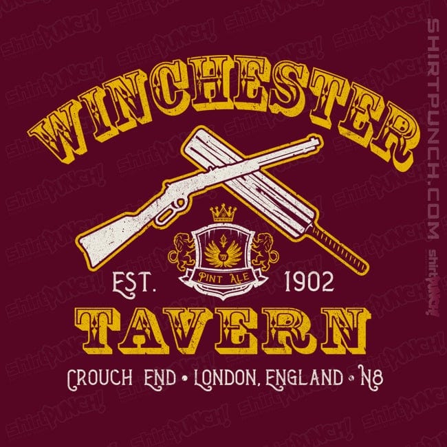 Secret_Shirts Magnets / 3"x3" / Maroon Winchester Tavern Crest
