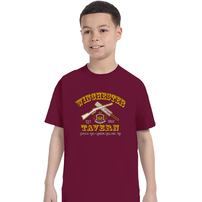 Secret_Shirts T-Shirts, Youth / XS / Maroon Winchester Tavern Crest
