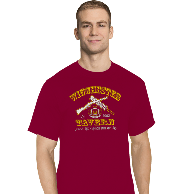 Secret_Shirts T-Shirts, Tall / Large / Red Winchester Tavern Crest