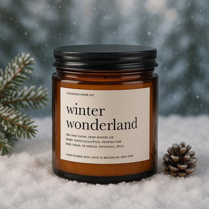 Winter Wonderland Candle - Footnotes Paper