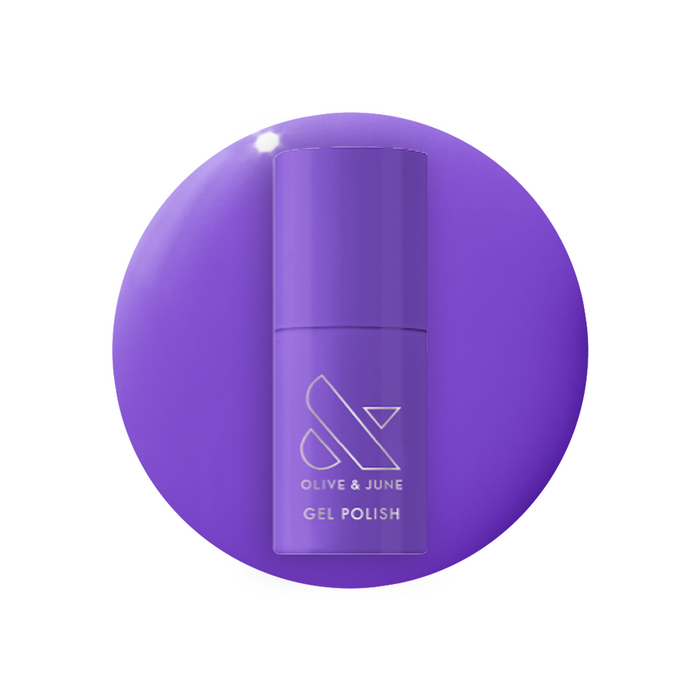 Wish You Were Here - Gel violet gel polish bottle with smooth glossy finish for vibrant at home manicures