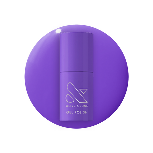 Wish You Were Here - Gel violet gel polish bottle with smooth glossy finish for vibrant at home manicures