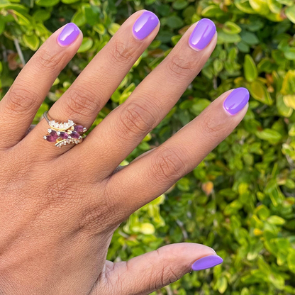 Wish You Were Here - Gel smooth vivid violet gel polish on natural nails with glossy long-lasting at home manicure