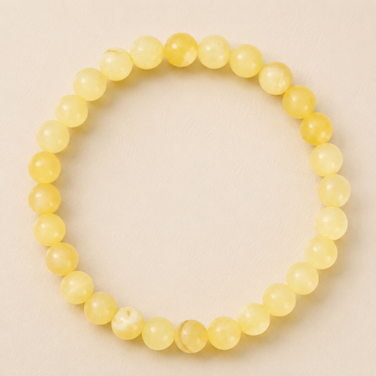 WOLFF JEWELRY -  Jalle Pearl Bracelet - lys gul