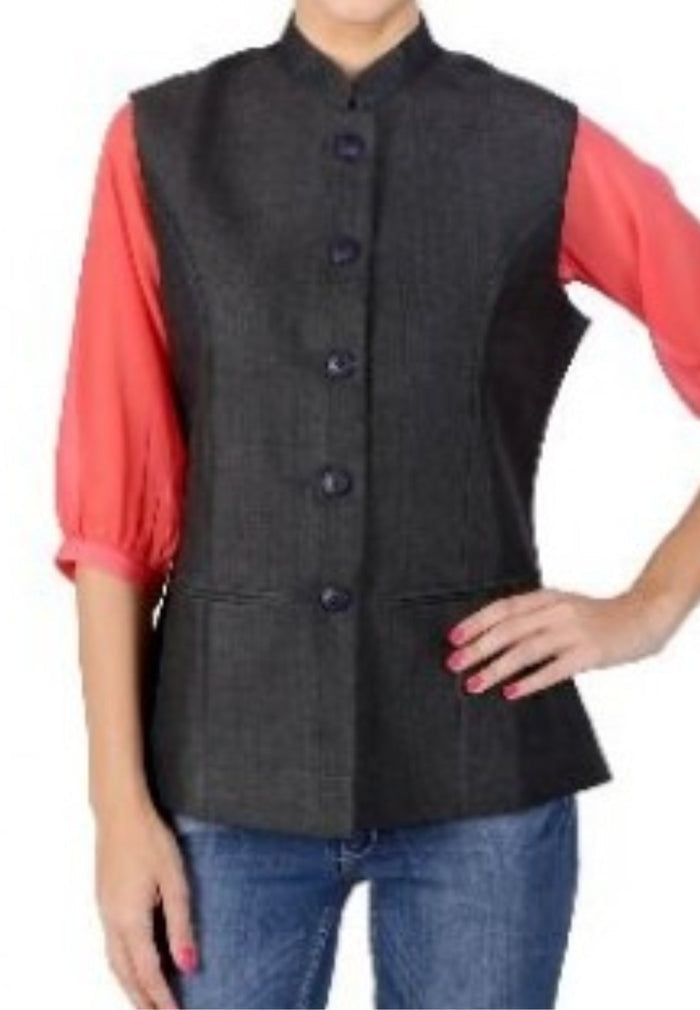 Womens Wear Nehru Jacket Office Wear Party Wear Women Western Wear PRICE RS 599 PER PIECE. MOQ 3