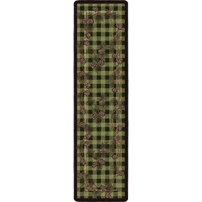 Image of an area rug, Wooded Pines - Green