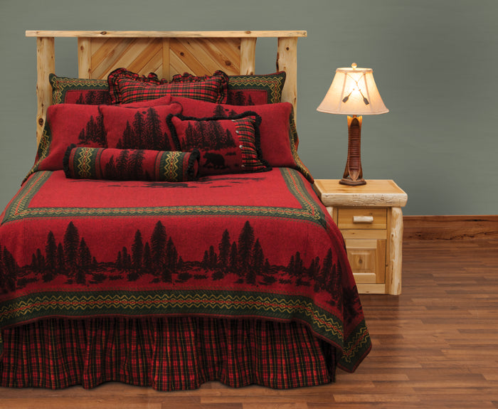 Wooded River Bear Alternate Euro Sham - 26"x26"