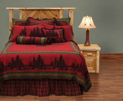 Wooded River Bear Alternate Euro Sham - 26"x26"