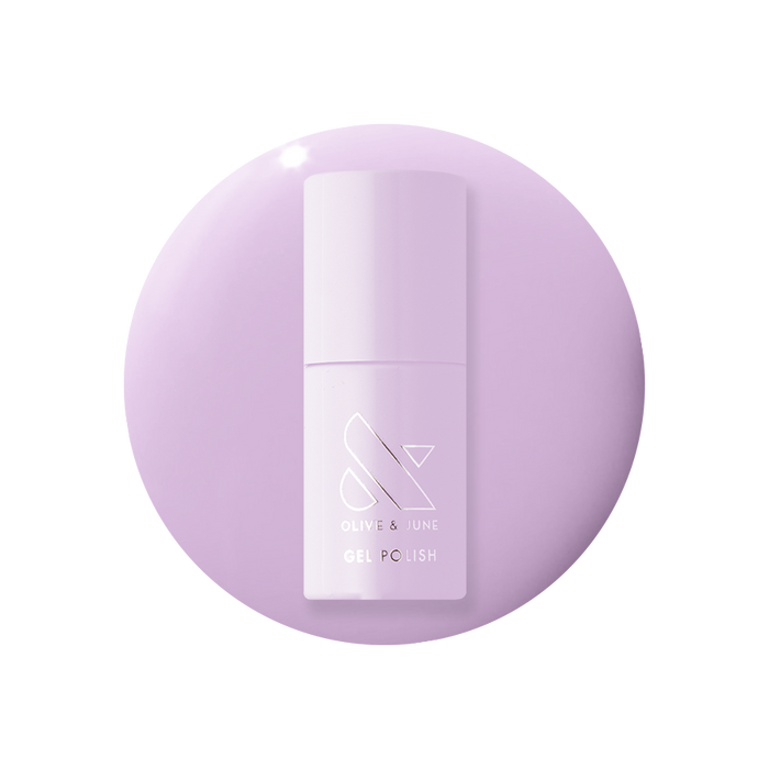 You're Invited - Gel bottle displayed on a soft lilac polish background for a smooth, long-lasting manicure