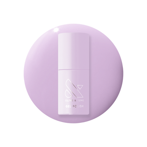 You're Invited - Gel bottle displayed on a soft lilac polish background for a smooth, long-lasting manicure