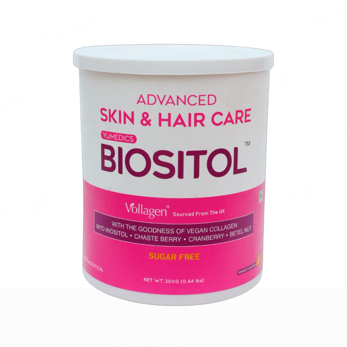 Yumedics Biositol Advanced Skin & Hair Care Vegan Collagen Powder - Mango Flavour