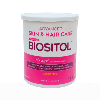 Yumedics Biositol Advanced Skin & Hair Care Vegan Collagen Powder - Mango Flavour