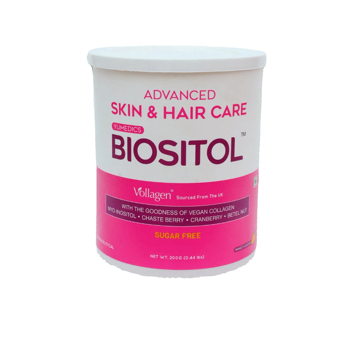 Yumedics Biositol Advanced Skin & Hair Care Vegan Collagen Powder - Mango Flavour
