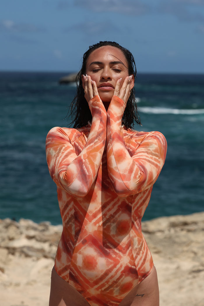 Zip back Surf Suit Volcanic