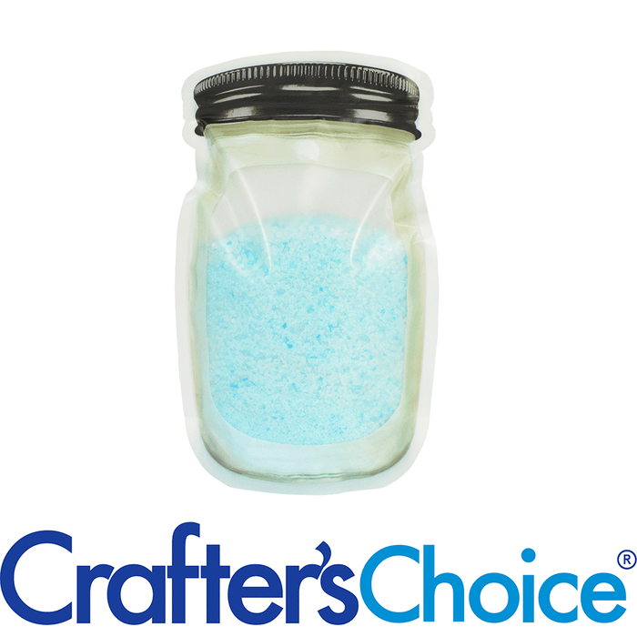Zip Pouch - Mason Jar with Black Lid (Medium)