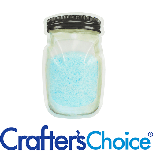 Zip Pouch - Mason Jar with Black Lid (Medium)