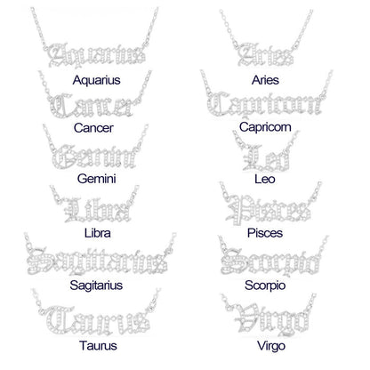 Zodiac Necklace Silver - ikatehouse