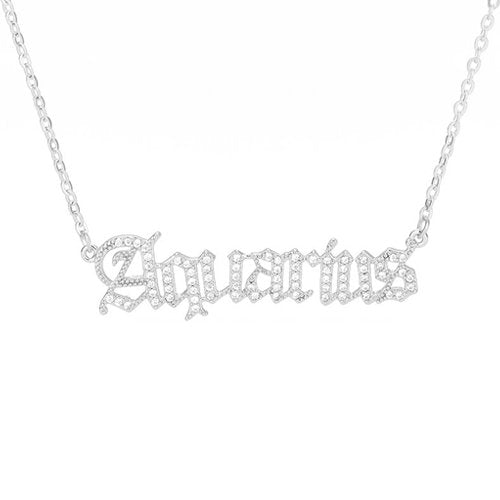 Zodiac Necklace Silver - ikatehouse