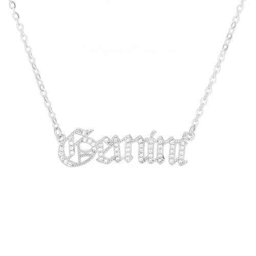 Zodiac Necklace Silver - ikatehouse