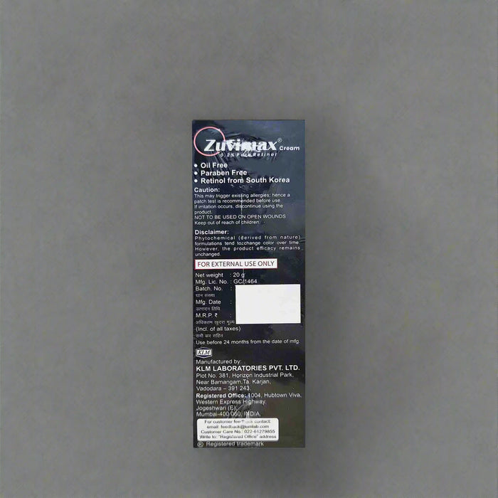 Zuvimax 0.2% Pure Retinol Cream